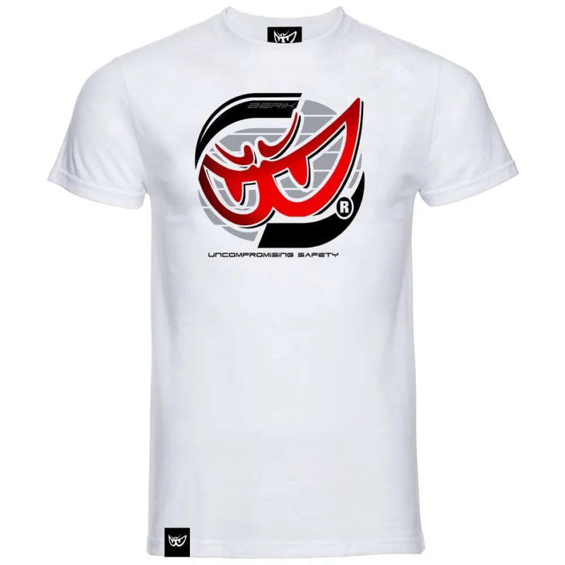 Compra Online Berik 2.0 White T-Shirt Berik 2025 Round Neck Circular Red