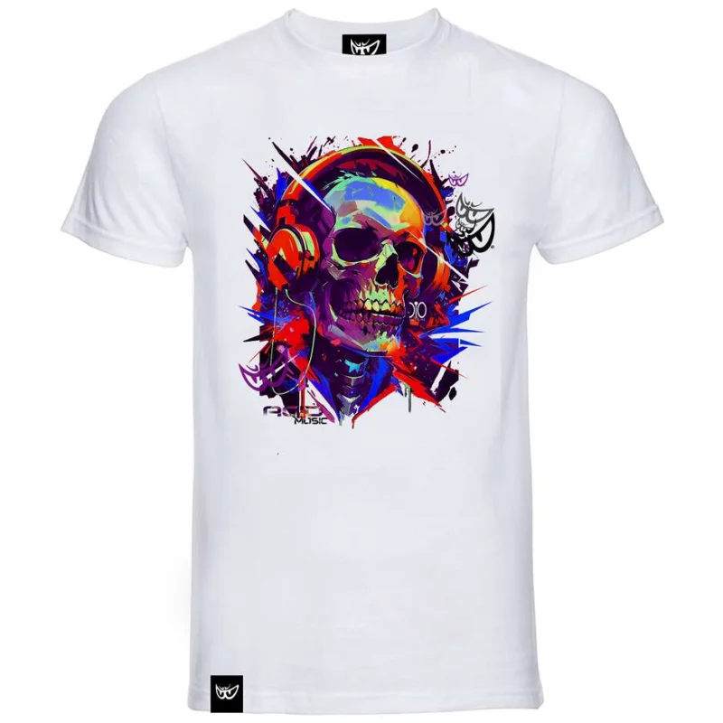 Reso Gratuito Berik 2.0 White T-Shirt Berik 2026 Acid Blue Skull
