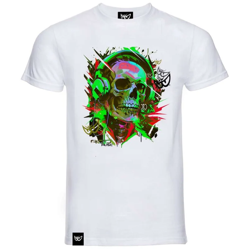 Compra Adesso Berik 2.0 White T-Shirt Berik 2026 Acid Green Skull