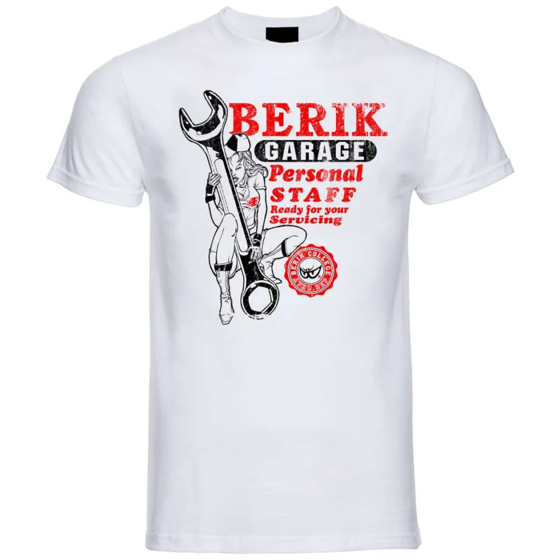 Berik 2.0 White T-Shirt Round Neck Red Print Offerta Limitata