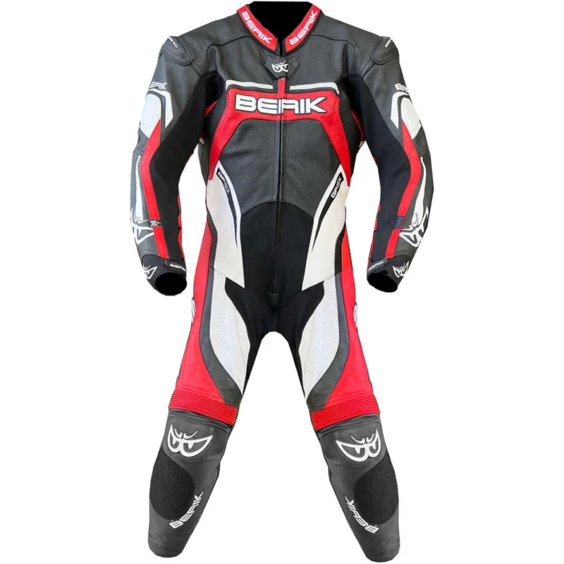 Berik 2.0 Whole Leather Professional Motorcycle Suit Ls1-9057 BK Black White Red A Buon Prezzo