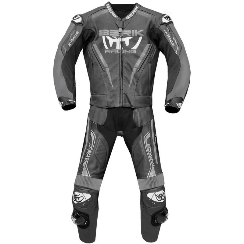 Prezzo Di Fabbrica Berik 2.0 X-Race 2PCS Divisible Motorcycle Suit Black grey