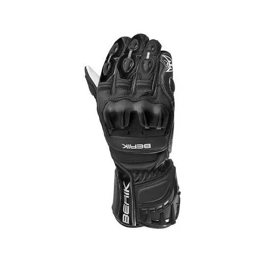 Berik G-195109-BK Leather Motorcycle Gloves Black Nuovo Arrivo