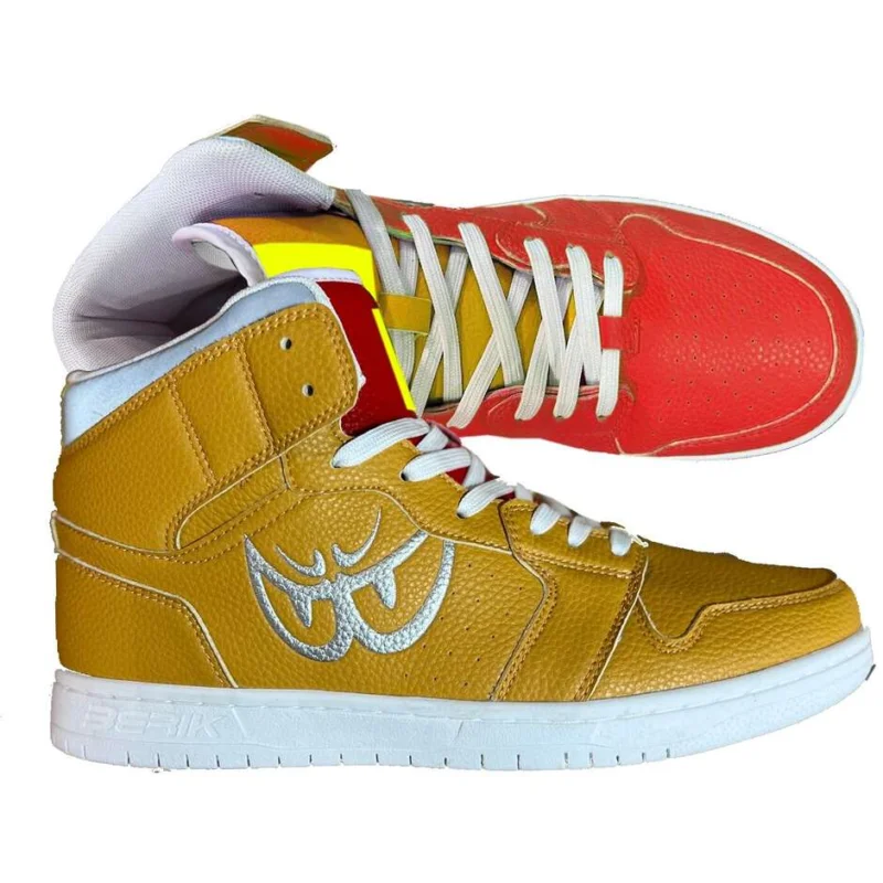 Berik J1 Bicolor Red Yellow Mustard Casual Shoes Di Tendenza