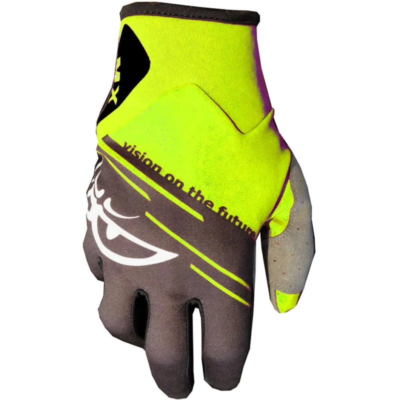 Compra Oggi Stesso Berik MX-Pro Orion Cross Enduro motorcycle gloves Black Yellow Fluo