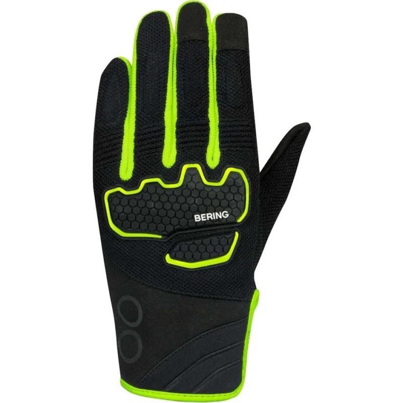 Nuova Collezione Bering BREEZE Motorcycle Gloves Black Fluorescent