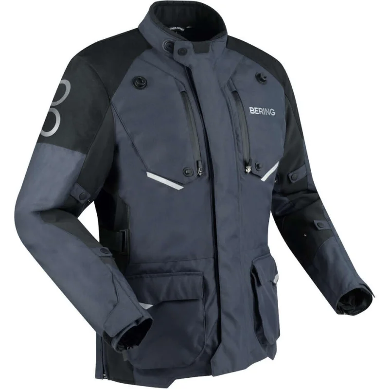 Vendita Finale Bering CALGARY Motorcycle Jacket Black Grey