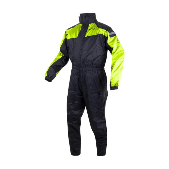 Prezzo Conveniente Bering IWAKI Black Fluorescent Motorcycle Rain Suit