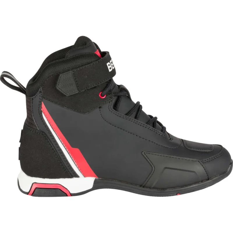 Bering JAG Motorcycle Shoes Black White Red Offerta