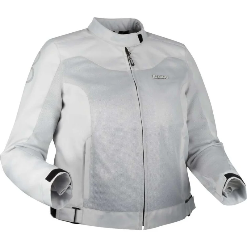 Bering LADY ALIAS Women's Motorcycle Jacket Queen Size Light Grey Offerta Limitata