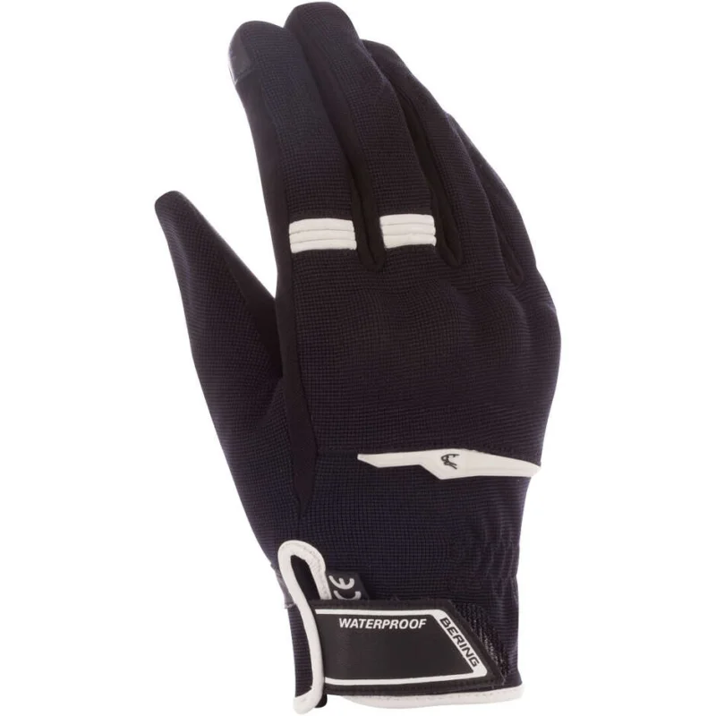 Bering LADY BORNEO EVO Women's Motorcycle Gloves Black White Saldi