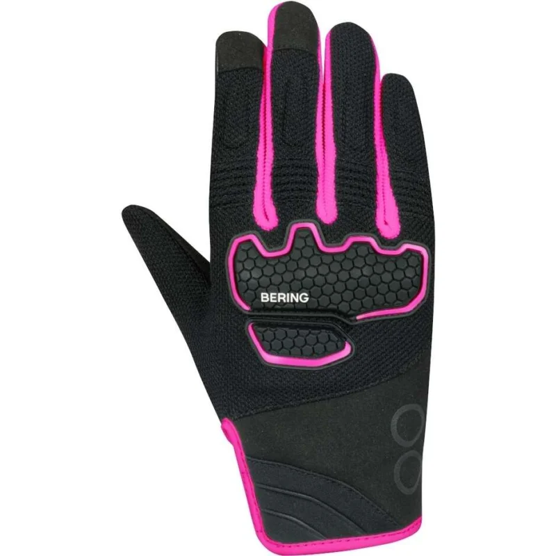 Bering LADY BREEZE Women's Motorcycle Gloves Black Pink Più Venduto