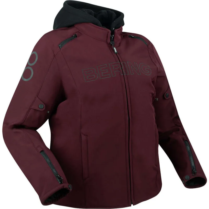 Bering LADY DAVIS Queen Size Plum Women's Motorcycle Jacket Subito Disponibile