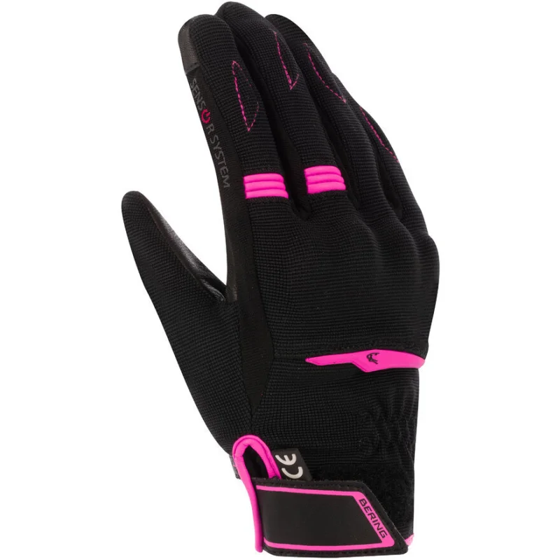 Bering LADY FLETCHER EVO Women's Motorcycle Gloves Black Pink Economico