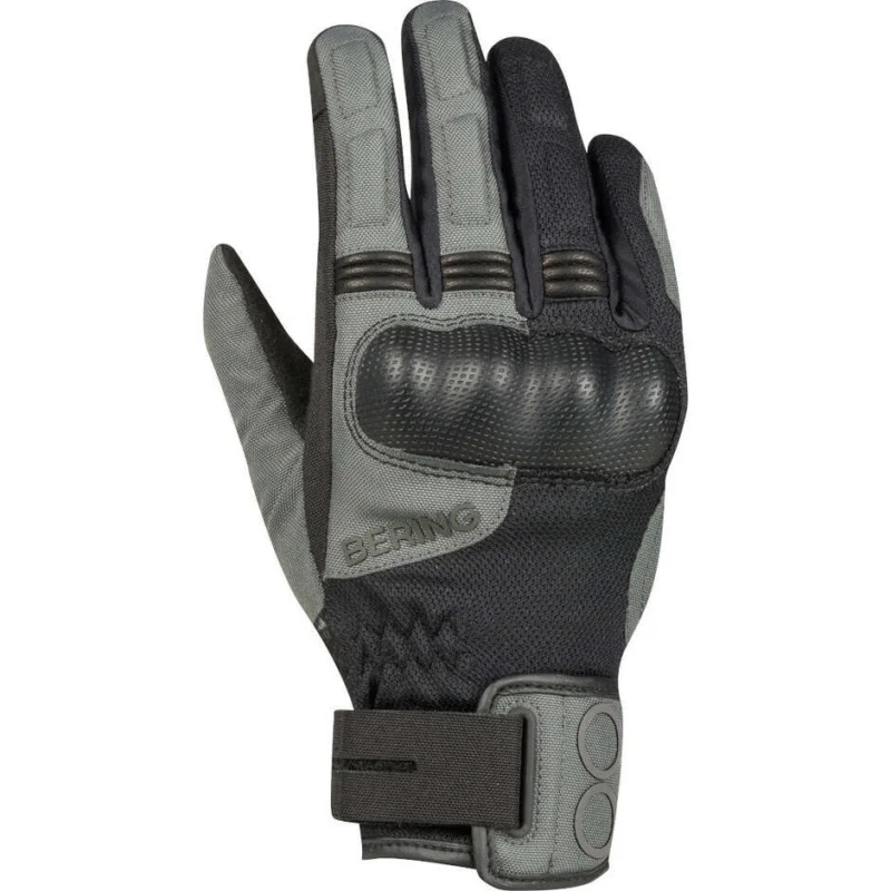 Reso Gratuito Bering LADY PROFIL Women's Motorcycle Gloves Black Grey