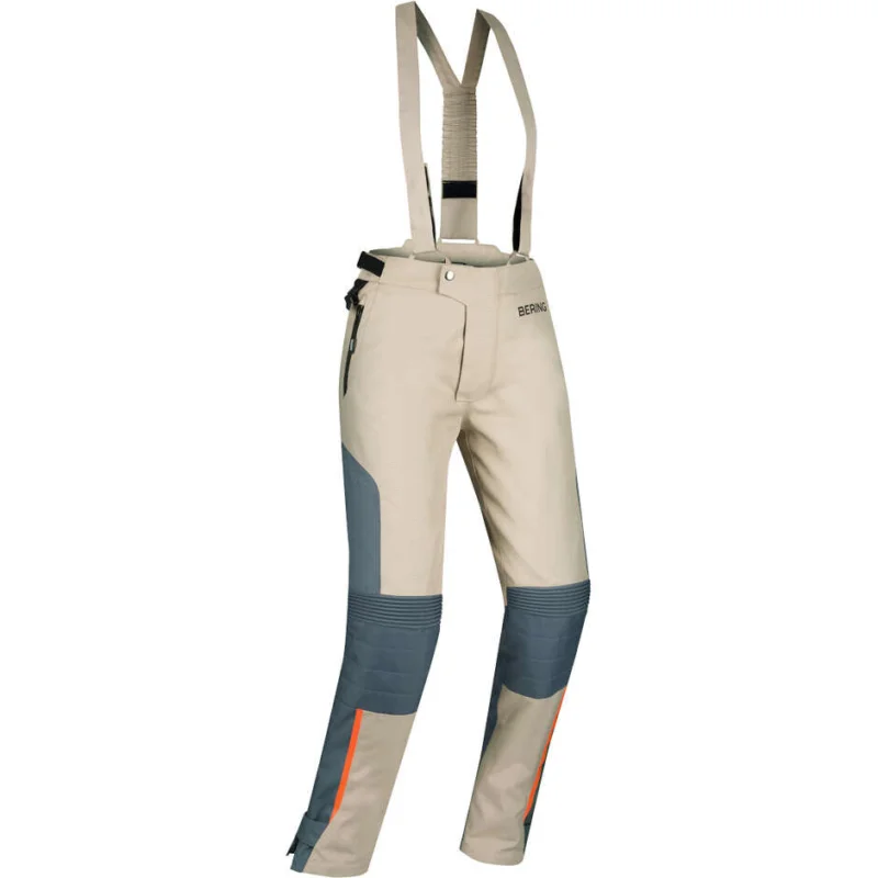 Bering LADY SIBERIA Women's Motorcycle Pants Beige Grey Orange Quantità Limitata