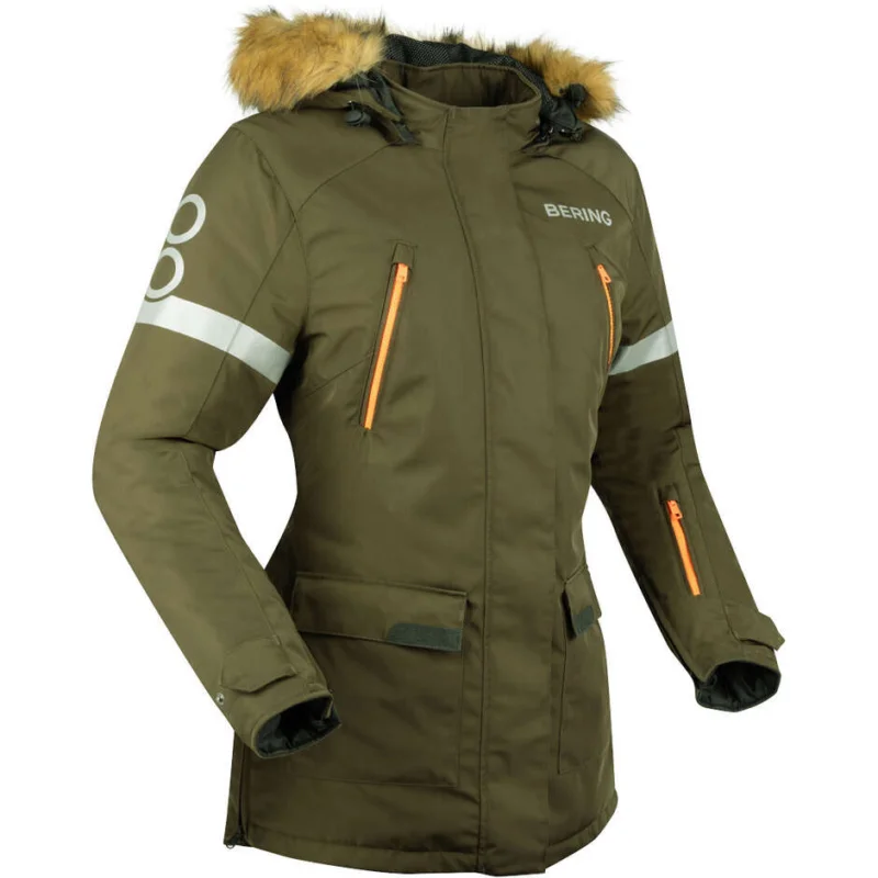 Bering LADY WEMBLEY Women's Motorcycle Jacket Khaki Solo Oggi