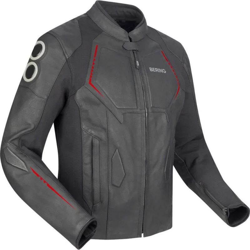 Scelto Dai Clienti Bering RADIAL Motorcycle Jacket Black Red