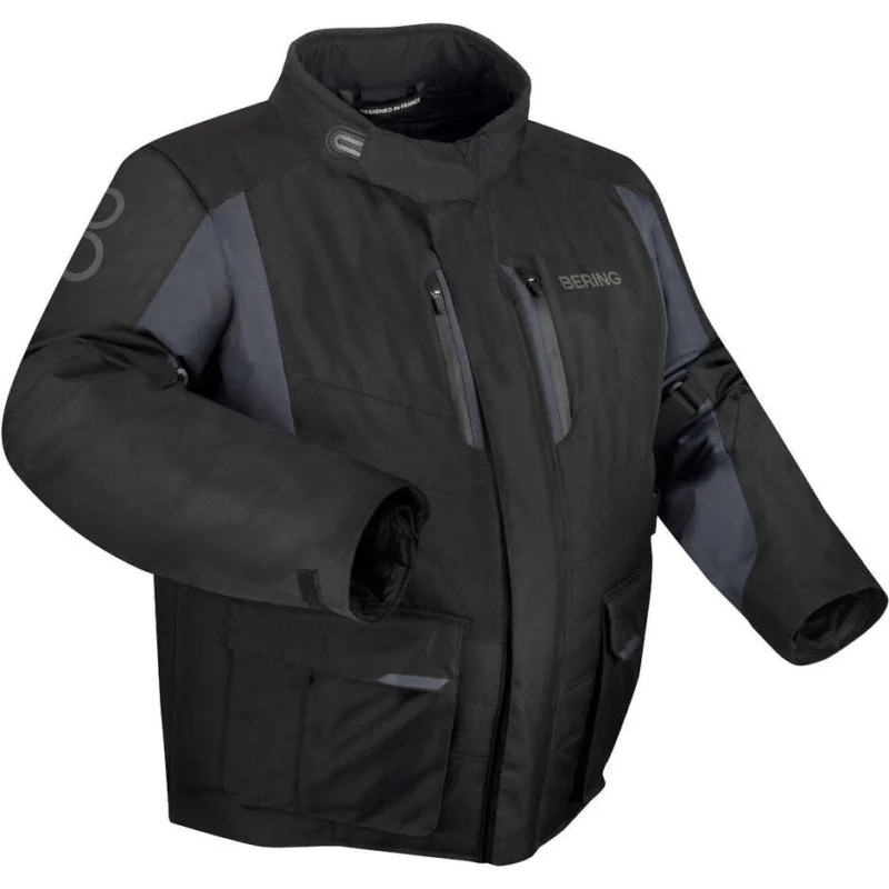 A Buon Prezzo Bering SIBERIA King Size Motorcycle Jacket Black Grey