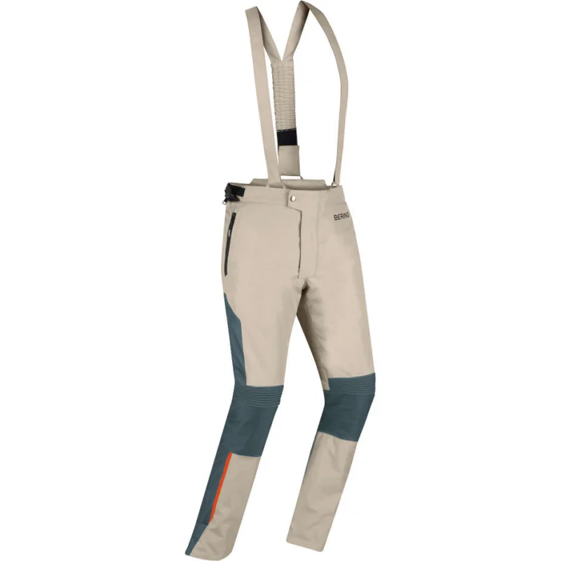 Bering SIBERIA Motorcycle Pants Beige Grey Orange Occasione Imperdibile