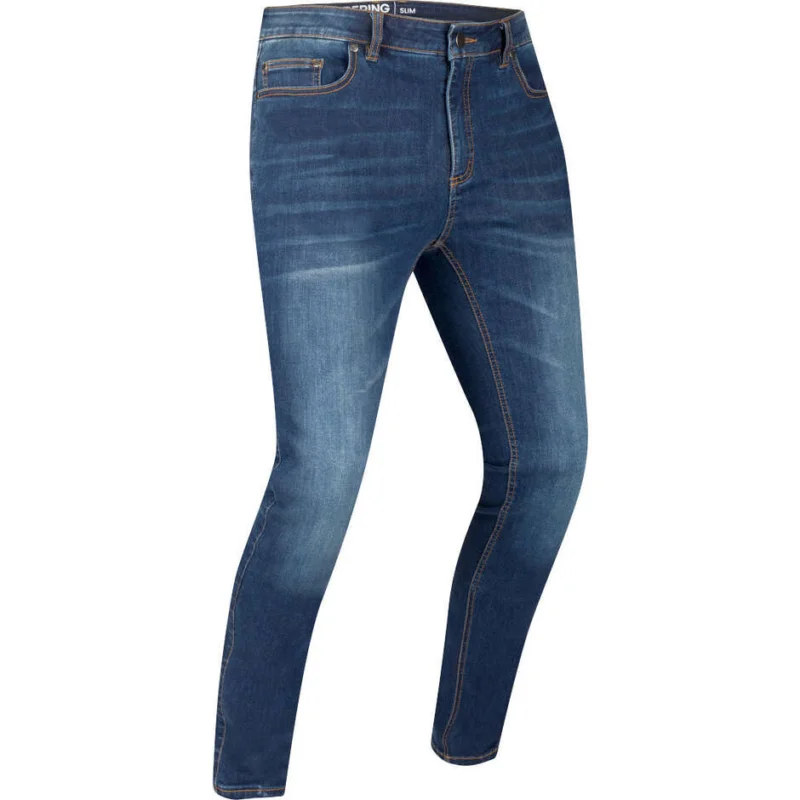 Bering TRUST Slim Blue Washed Motorcycle Pants Compra Adesso