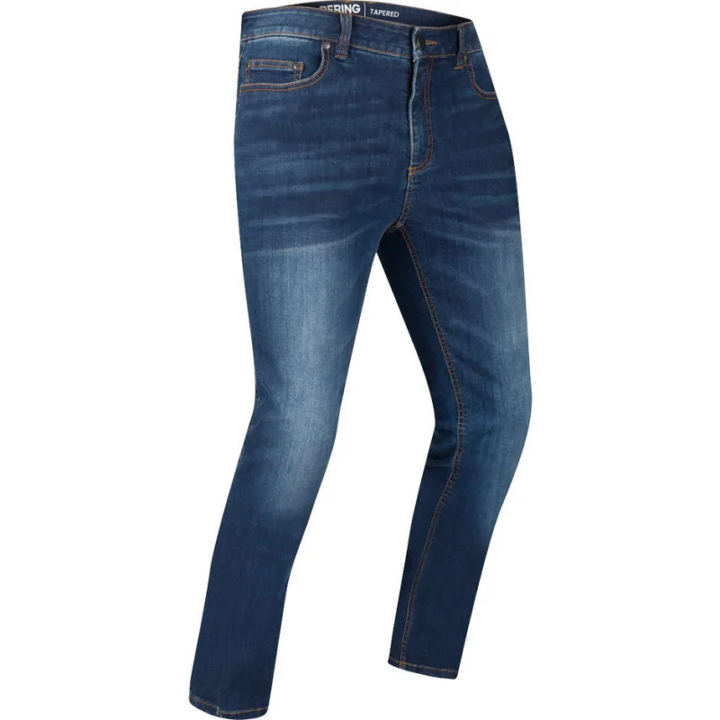 Bering TRUST Tapered Blue Washed Motorcycle Pants Solo Oggi