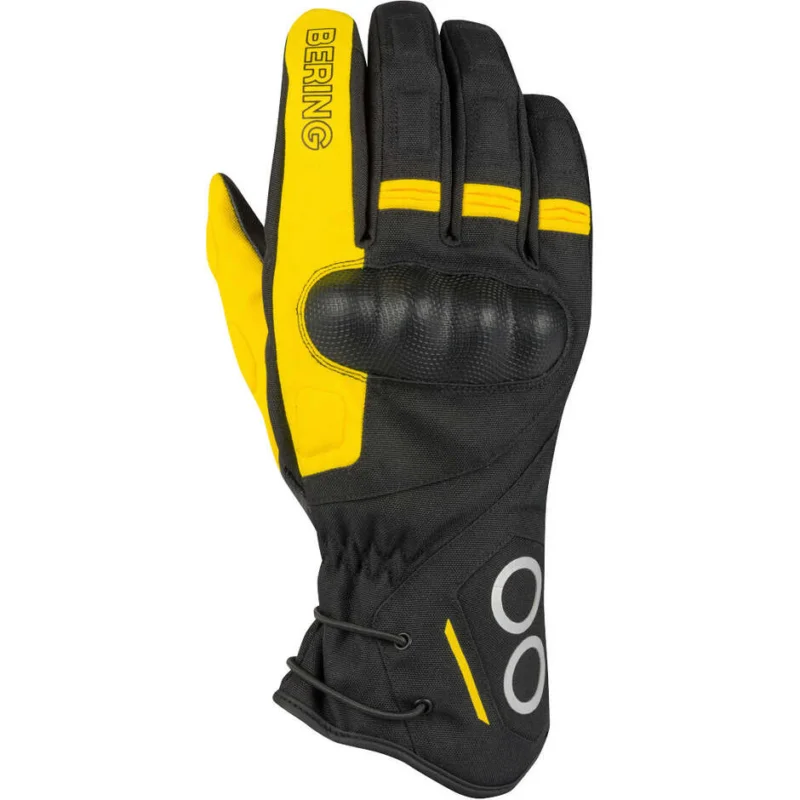 Bering ZEPHYR Motorcycle Gloves Black Grey Yellow Vendita Finale