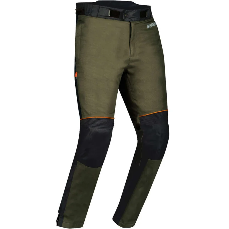 Popolare Bering ZEPHYR Motorcycle Pants Black Khaki Orange