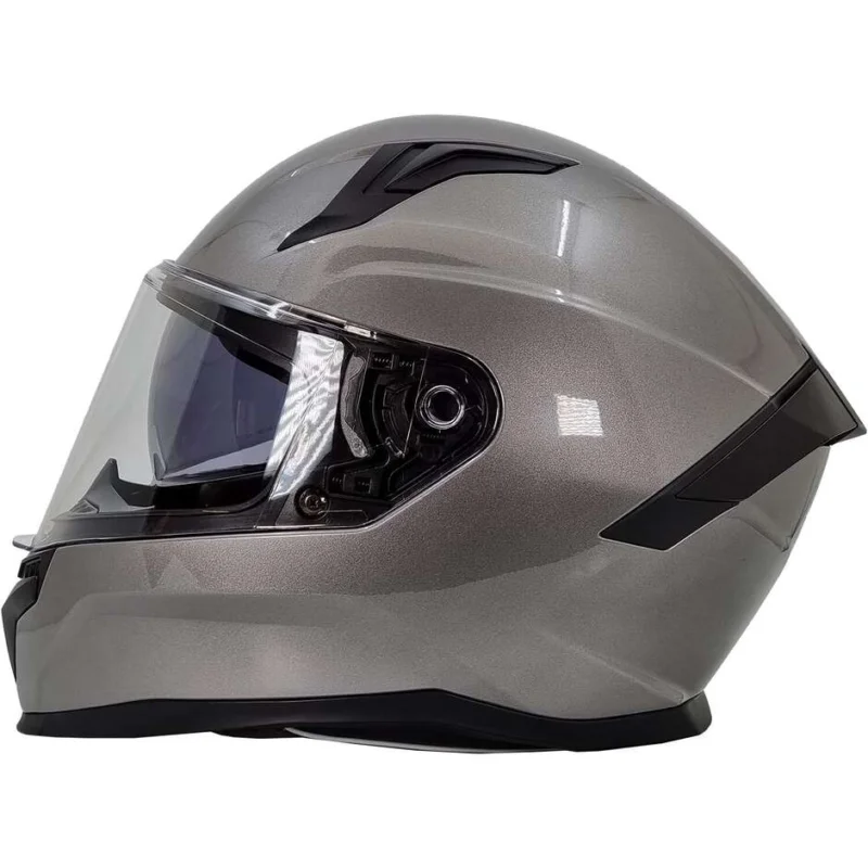 Compra Adesso Bhr 831 Rocket Full Face Motorcycle Helmet Double Visor Polished Titanium