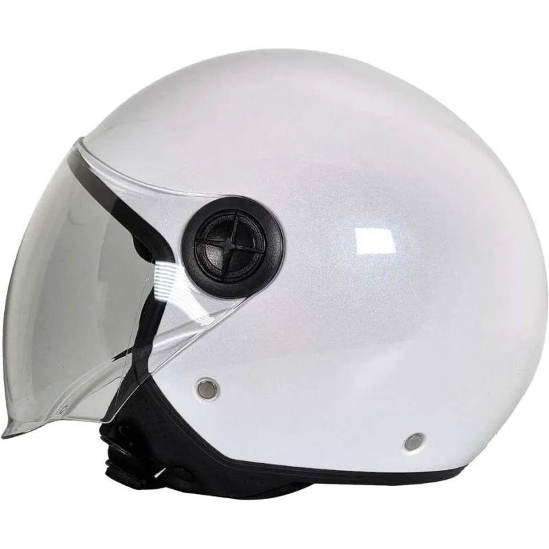 Bhr 832 Minimal Glossy White Motorcycle Jet Helmet Solo Oggi