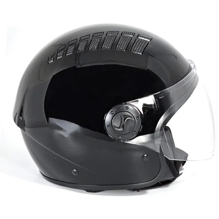 Bhr 834 Flow Air Jet Motorcycle Helmet Black Metallic Offerta Limitata