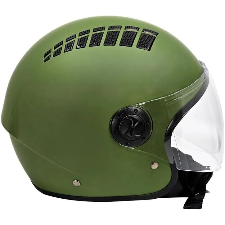 A Buon Prezzo Bhr 834 Flow Air Jet Motorcycle Helmet Matt Green