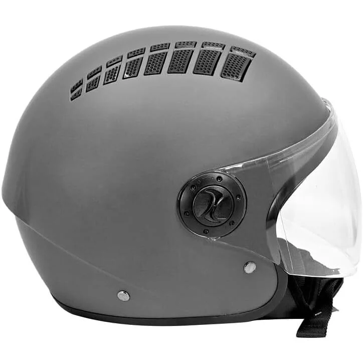 Economico Bhr 834 Flow Air Jet Motorcycle Helmet Matt Grey