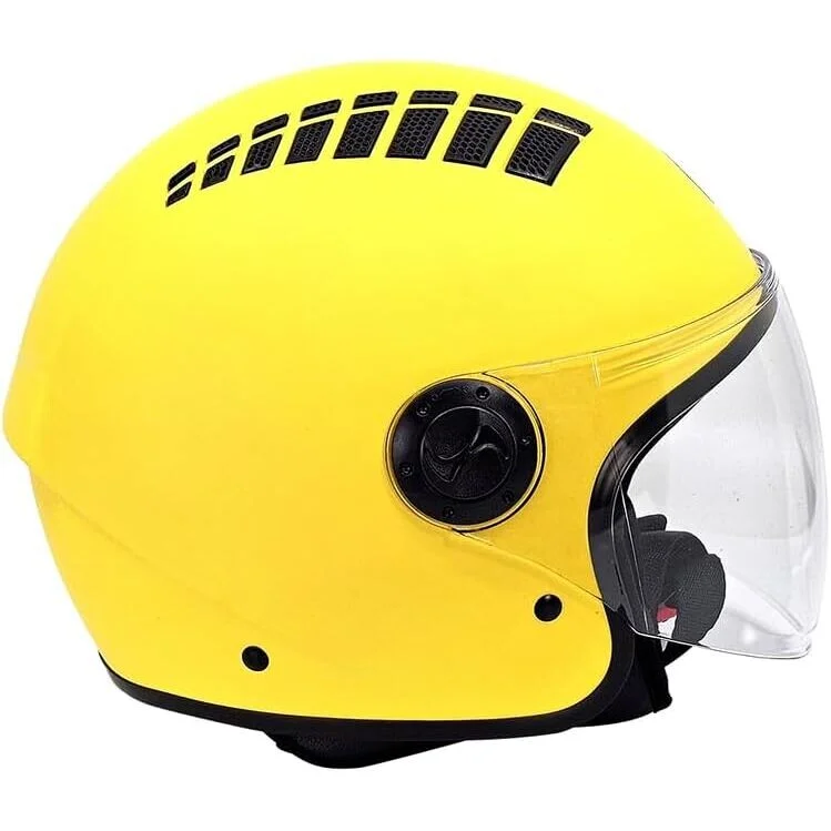 Compra Adesso Bhr 834 Flow Air Jet Motorcycle Helmet Matt Yellow