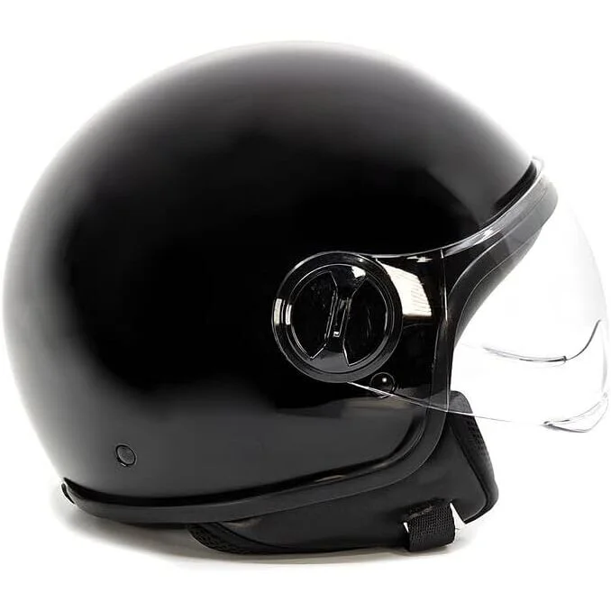 Bhr 835 Special Black Metallic Jet Motorcycle Helmet Affare