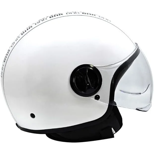 Non Perdere Bhr 835 Special Cool White Motorcycle Jet Helmet