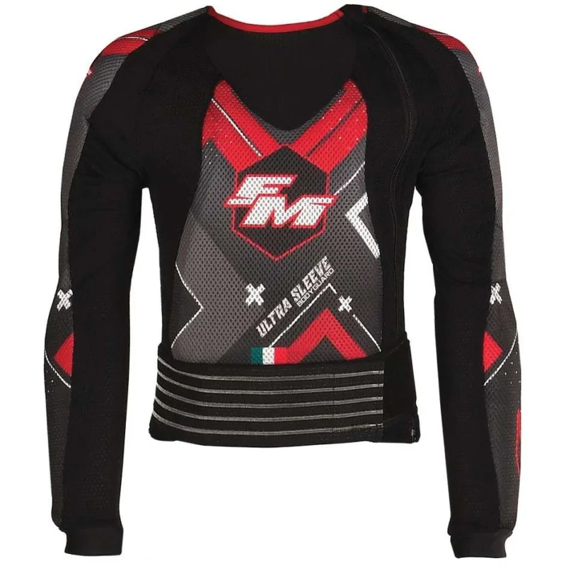 Bib Child Moto Cross Enduro FM Racing ULTRA SLEEVE KIDS Black Vendita Finale