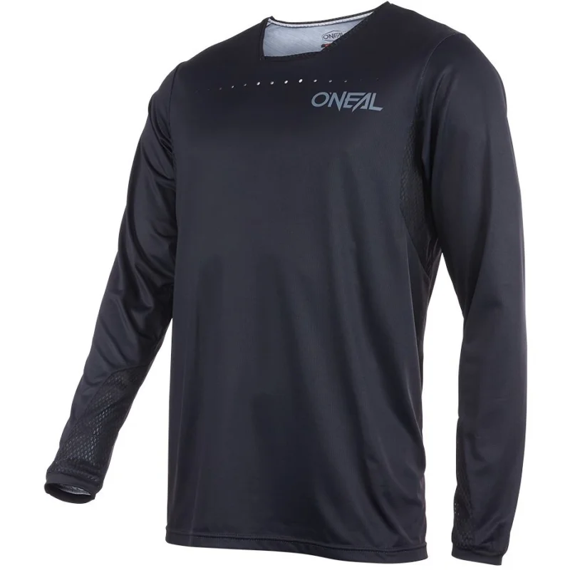 Spedizione Espresso Bike Jersey Mtb eBike oneal Element freeride Plain Black