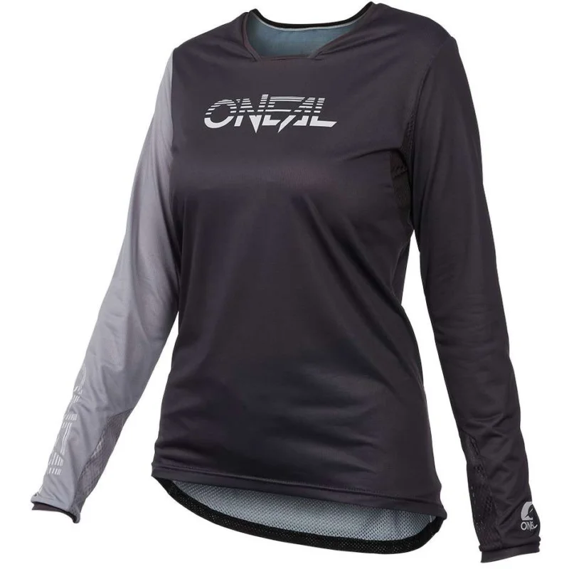 Vendita Finale Bike Jersey Oneal ELEMENT FR Women's MTB Jersey HYBRID V.23 Black gray