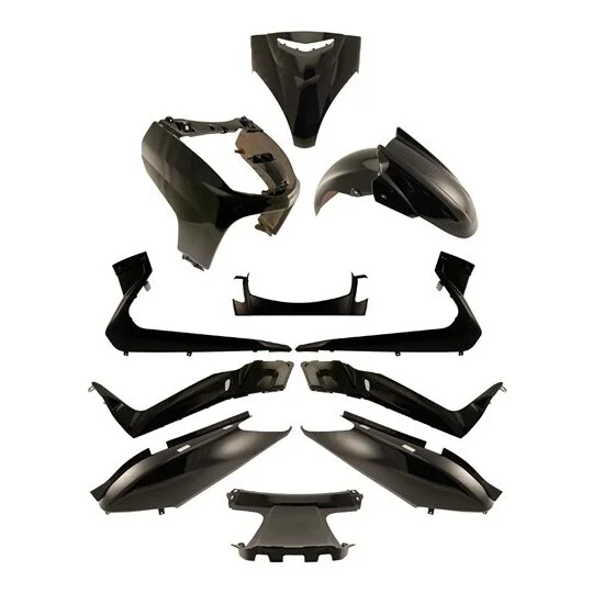 Black Fairing Set Kit 11Pcs. One For yamaha X-MAX (2005-2009) Vendita Finale