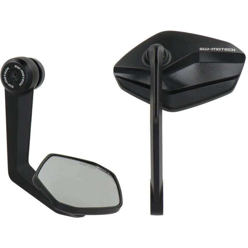 Black Handlebar Rearview Mirror Sw-Motech MIR.04.915.10000 For KTM 1290/1390 Super Duke R / Evo Novità