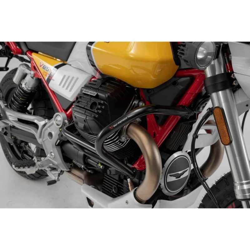 Spedizione Gratuita Black Sw-Motech SBL.17.925.10001/B Motorcycle Crash Bars for Moto Guzzi V85 TT/Travel/Strada (19-)