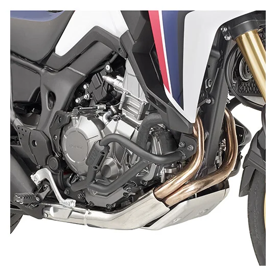 Black tubular engine guard Integrated slider Givi TN1144 For HONDA CRF1000L Africa Twin (16 > 19) Subito Disponibile
