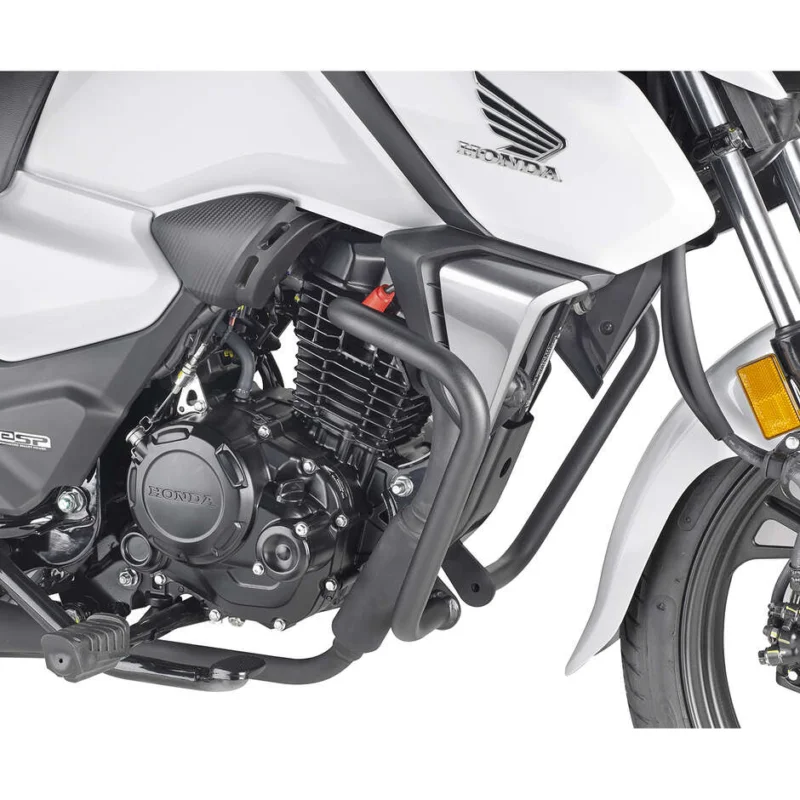 Black tubular engine guard Integrated slider Givi TN1184 For HONDA CB 125 F (21 > 24) Di Tendenza