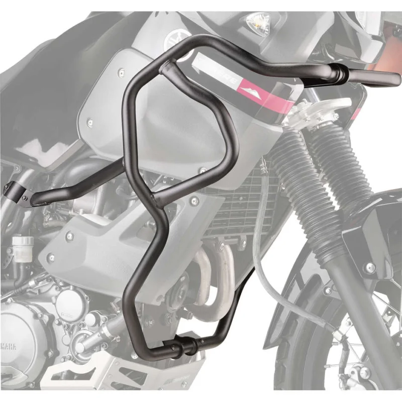 Spedizione Gratuita Black tubular engine guard Integrated slider Givi TN2105 For YAMAHA XT 660Z Ténéré (08 > 16)