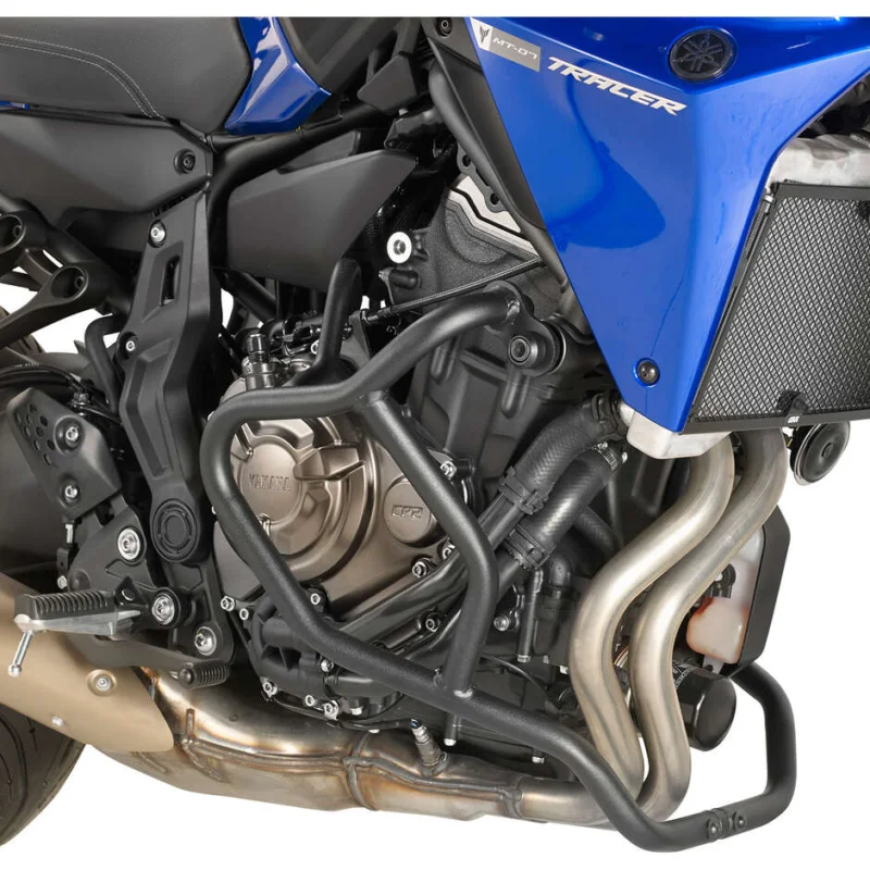 Black tubular engine guard Integrated slider Givi TN2130 For YAMAHA MT-07 (18 > 20); MT-07 Tracer (16 > 19) Miglior Prezzo