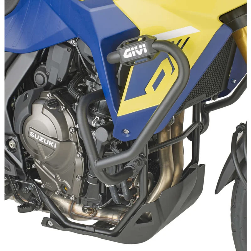 Compra Oggi Stesso Black tubular engine guard Integrated slider Givi TN3125 For SUZUKI V-Strom 800DE (23 > 24)
