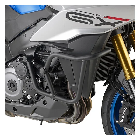 Black tubular engine guard Integrated slider Givi TN3128 For SUZUKI GSX S1000 GX (24) Pagamento Sicuro