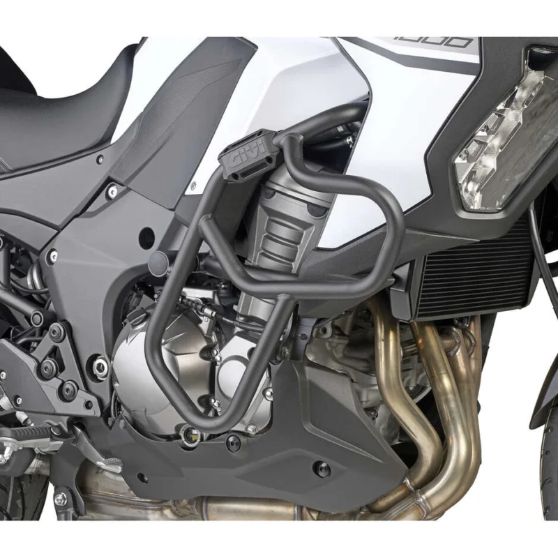 A Buon Prezzo Black tubular engine guard Integrated slider Givi TN4126 For KAWASAKI Versys 1000 / Versys 1000 SE (19 > 24)