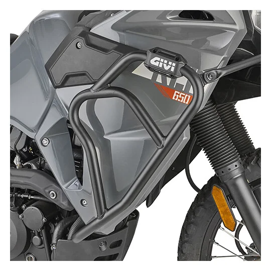 Bestseller Black tubular engine guard Integrated slider Givi TN4133 For KAWASAKI KLR 650 / KLR 650 S (23 > 24)